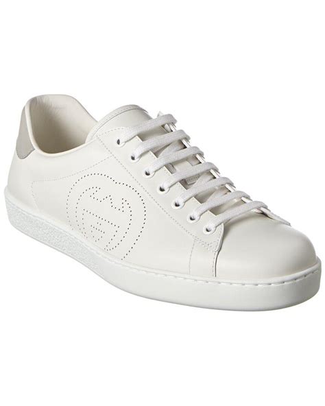 ace leather sneaker gucci|Gucci ace sneakers interlocking g.